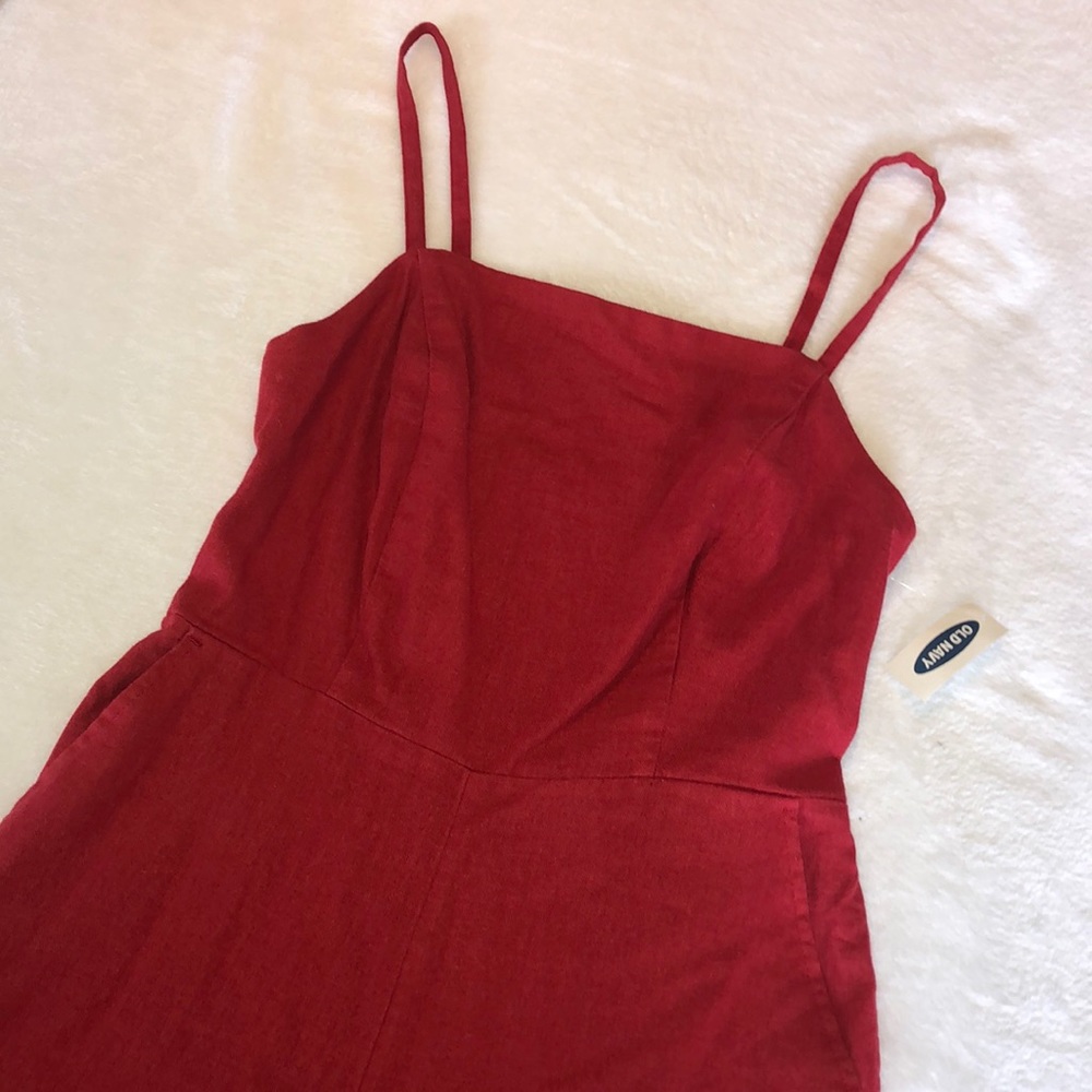 red jumpsuit